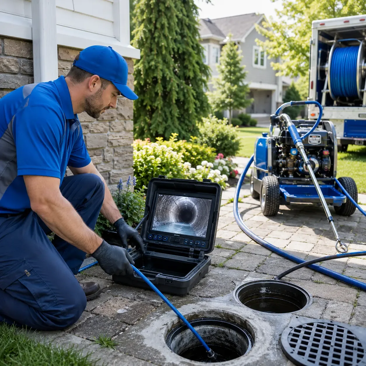 Outdoor drain cleaning professionals serving Crimora, VA